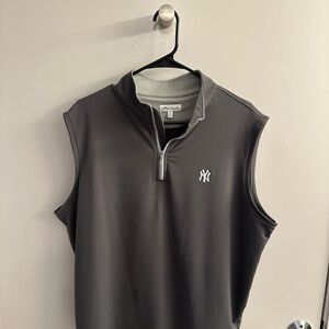 Peter Millar Charcoal Zip-Up Vest